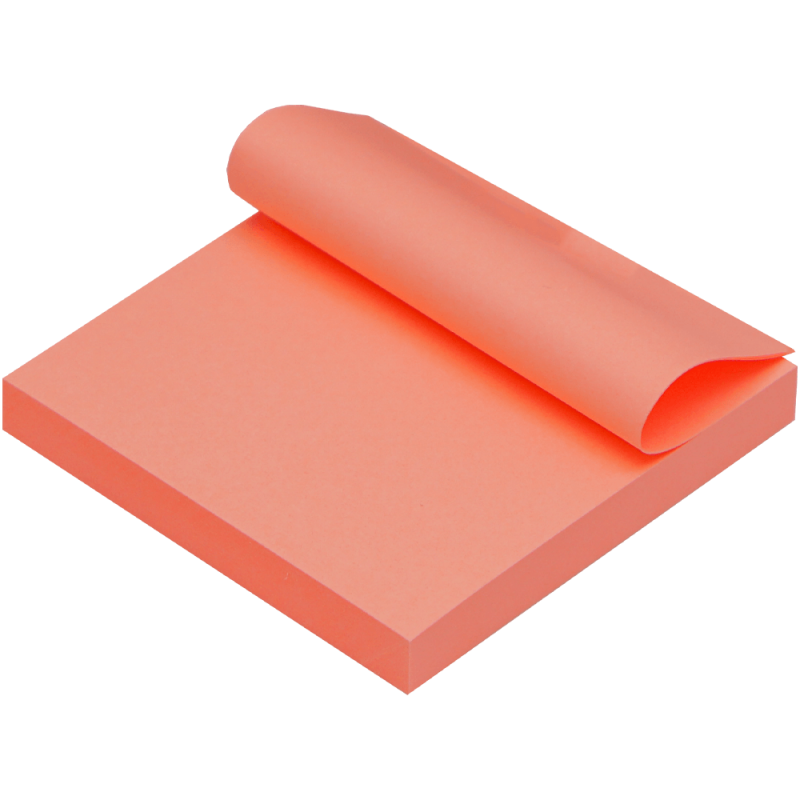 Notes autoadeziv 75x75 mm, culori fluorescente, 100 file/set